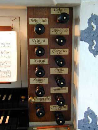 Registerzge Silbermann Orgel Reinhardtsgrimma